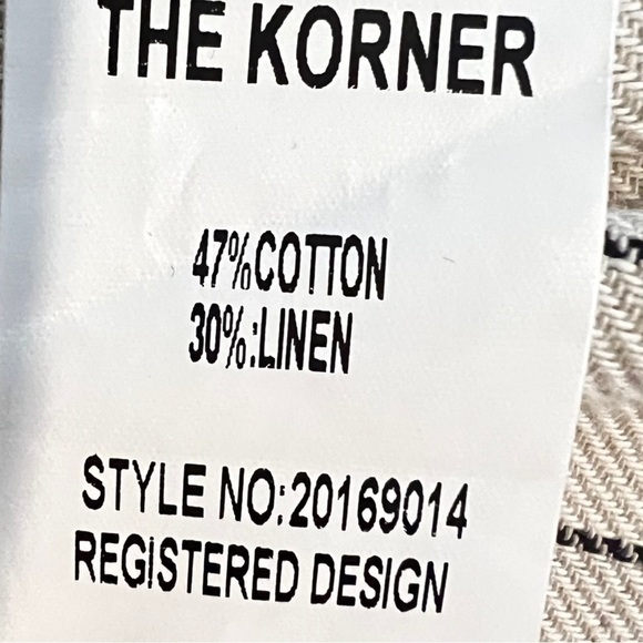 Linen/Cotton Longline Button Front Lightweight Coat from The Korner - Size Small - Picture 9 of 9